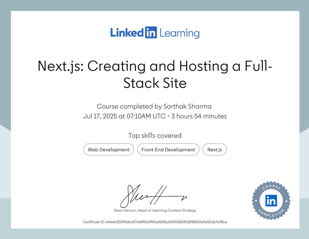 Next.js: Creating and Hosting a FullStack Site